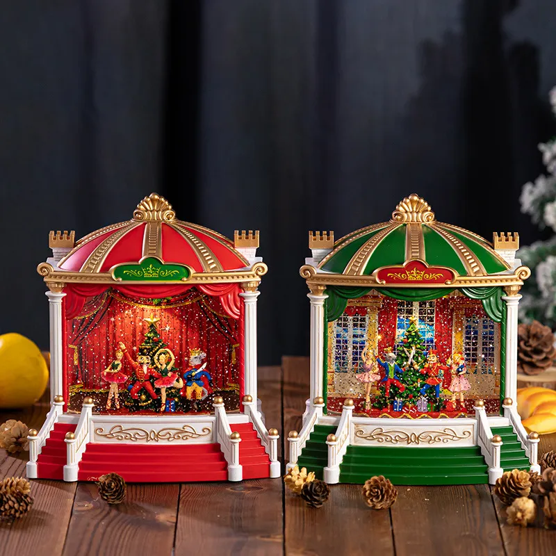 Snow Globe Musical - Christmas Snow Globe Music Box with