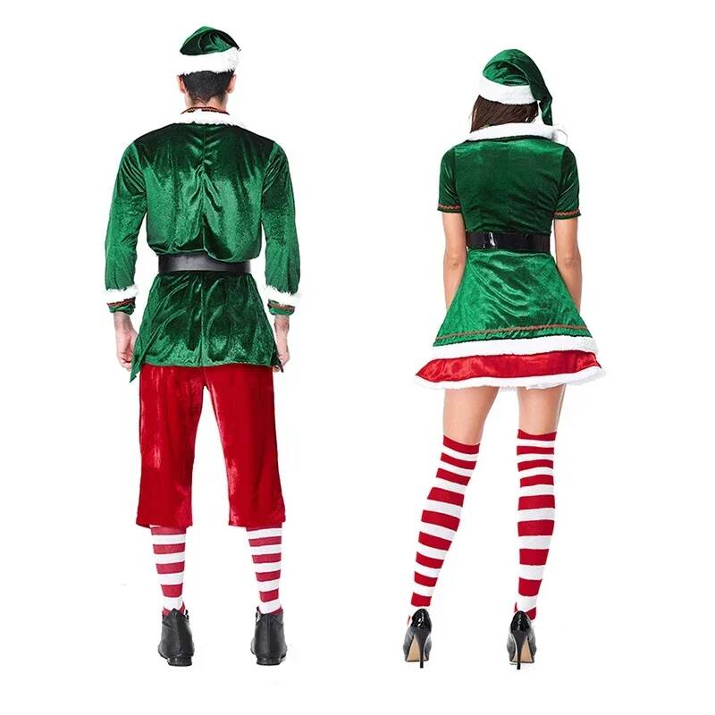 Santa Claus Cosplay Costume Ch - огляд і ціна Elf Costume Christmas