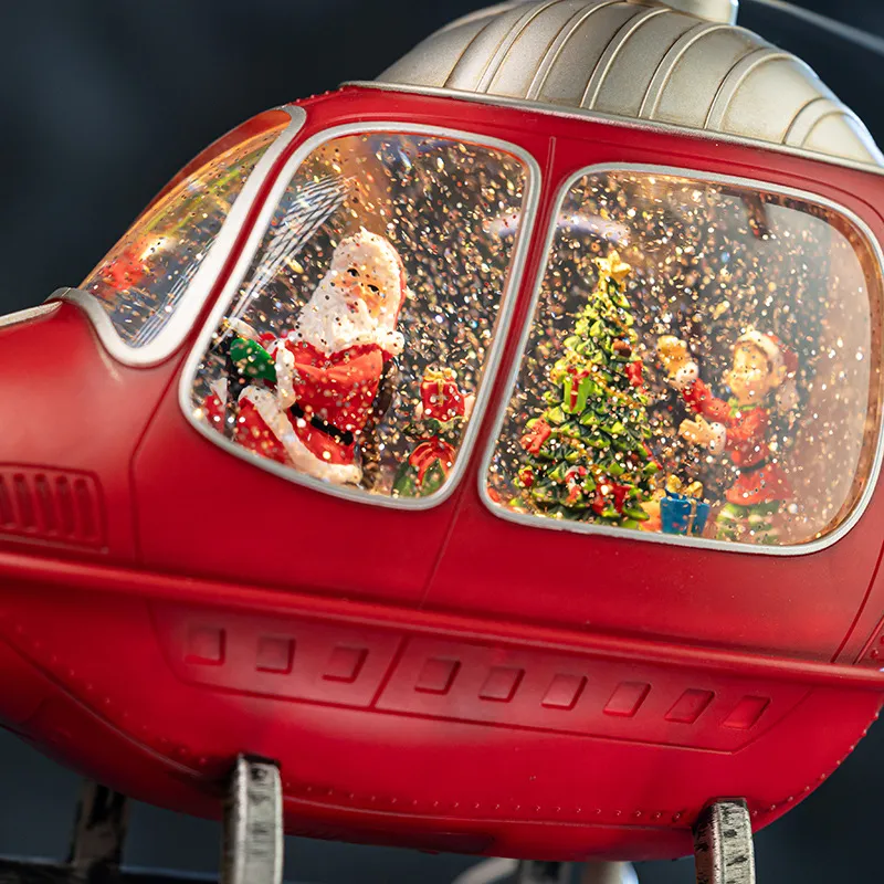 Rotating Helicopter Music Box  - огляд і ціна Snow Globe Musical