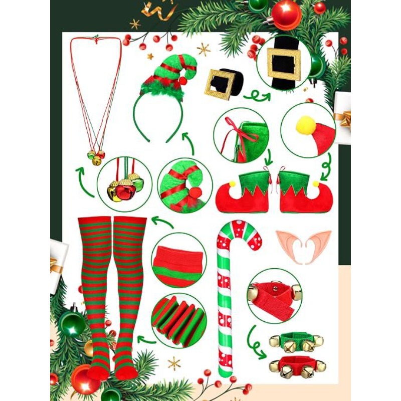 Women Christmas Elf Costume Se - огляд і ціна Elf Costume Christmas